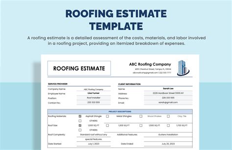 Roofing Estimates 